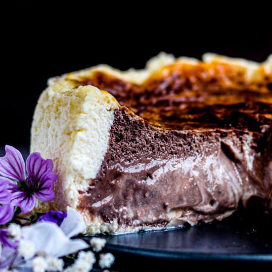 Marbled San Sebastian Cheesecake