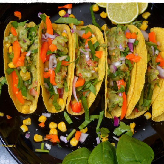 Mexican Tacos with WFPB filling