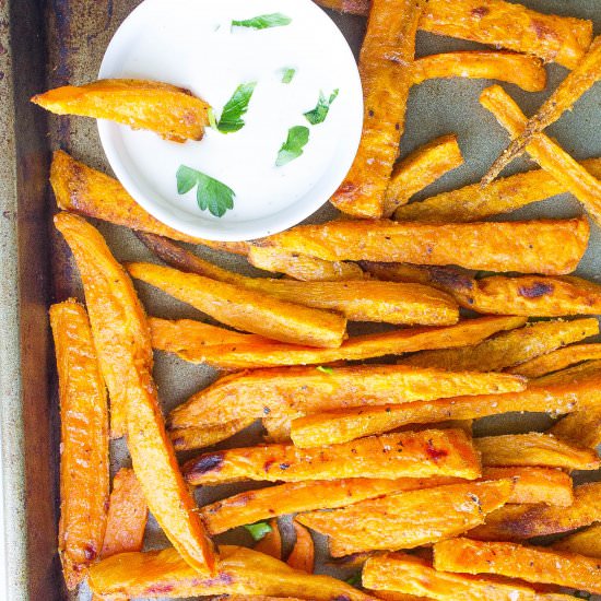 Crispy Baked Sweet Potato Fries