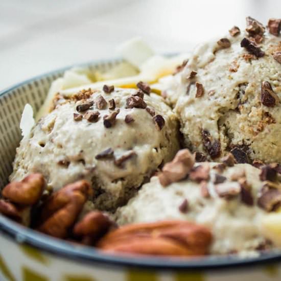 Banana Choc Fudge Ice Cream (vegan)