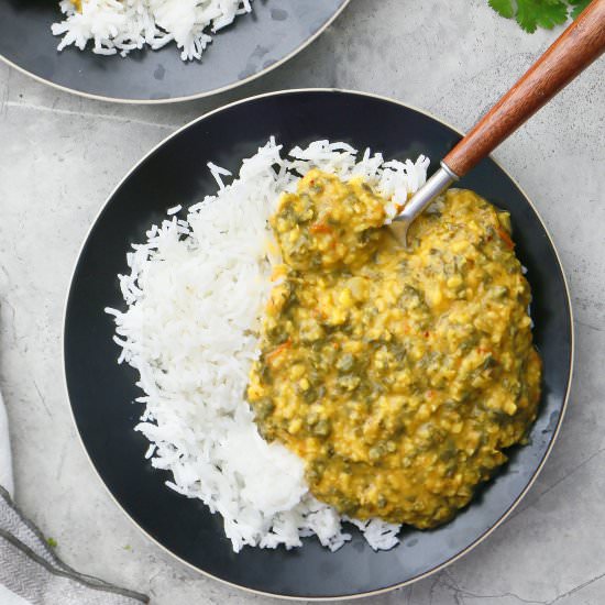 Instant Pot Dal with Lots of Kale