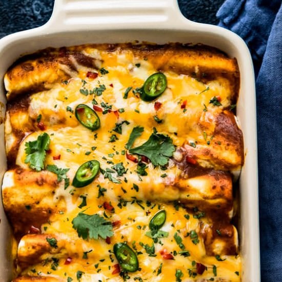 Chicken and Black Bean Enchiladas
