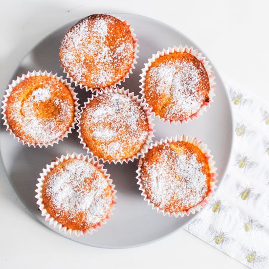 Eggless Lemon & Orange Cupcakes