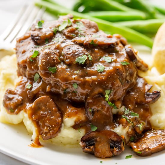Salisbury Steak with Mushroom Gravy