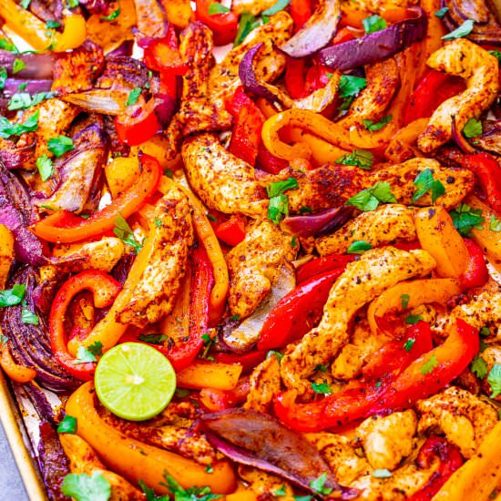 25-Minute Sheet Pan Chicken Fajitas