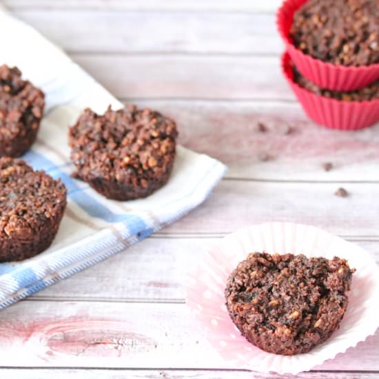 Chewy Chocolate Oatmeal Muffins