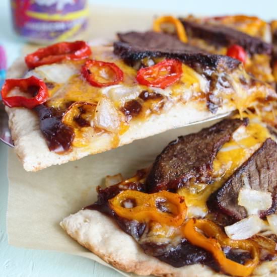 Pepper Steak Pizza