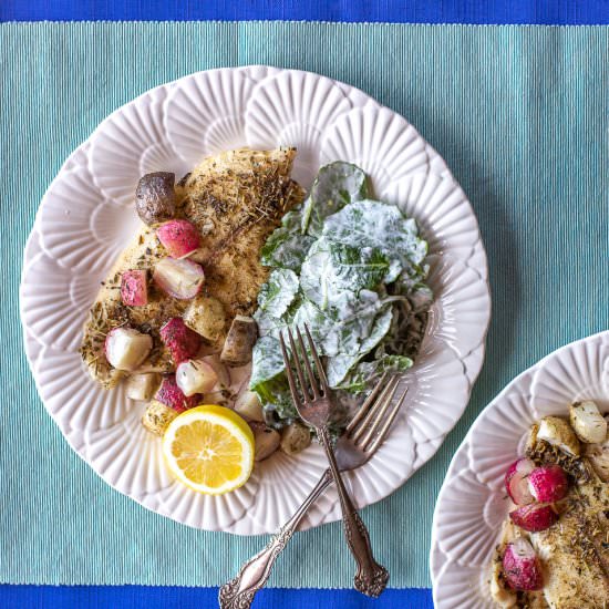 Roasted Fish with Herbs de Provence