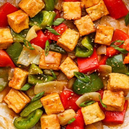 crispy sweet n’ sour tofu