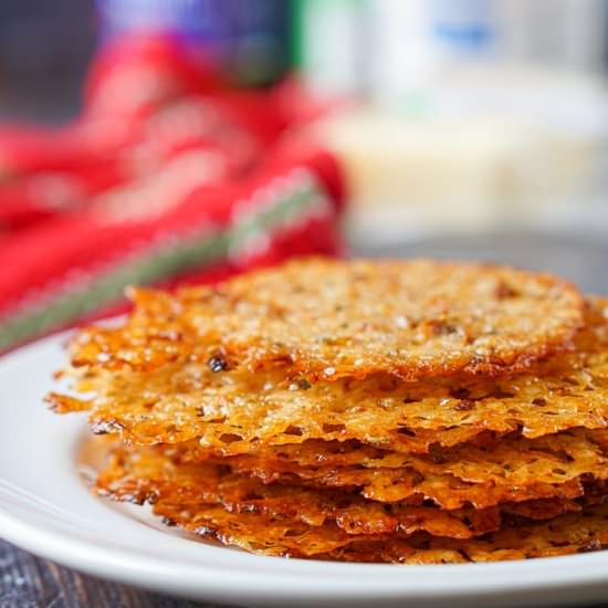Italian Flavored Keto Parmesan Chip