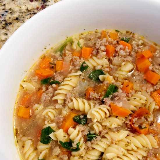 Italian Sausage and Pasta Soup