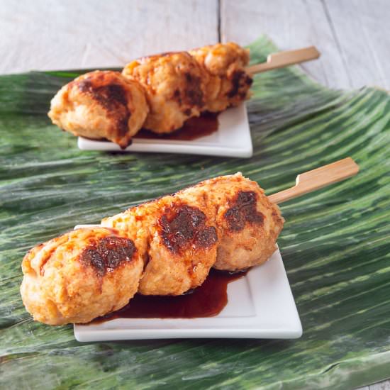 Yakitori chicken kebabs