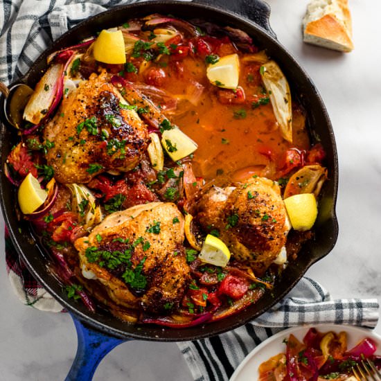 Skillet Chicken with Tomatoes