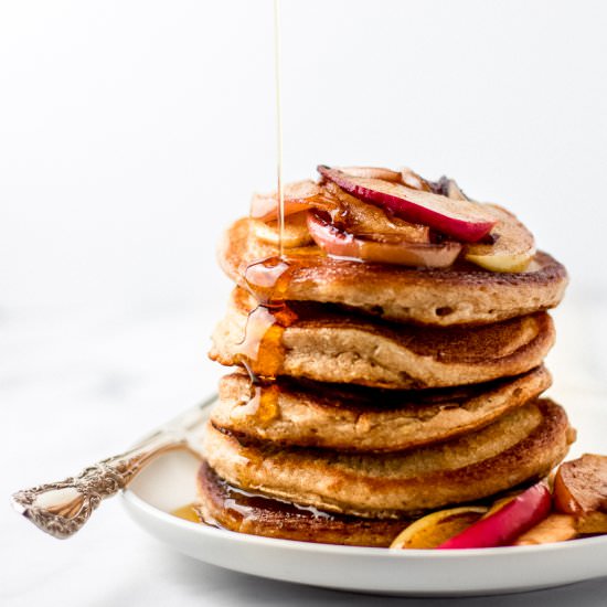 100% Whole Wheat Pancakes