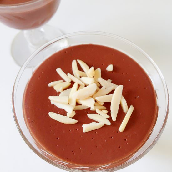 Silky Chocolate Pudding with Rum