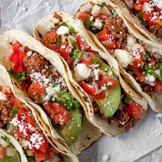 Vegetarian Ground Beef Tacos