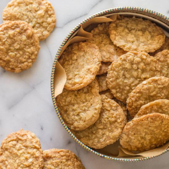 Buttery Coconut Oatmeal Cookies