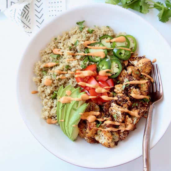 Vegan Cauliflower Taco Bowl