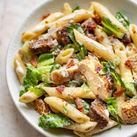 chicken caesar pasta salad