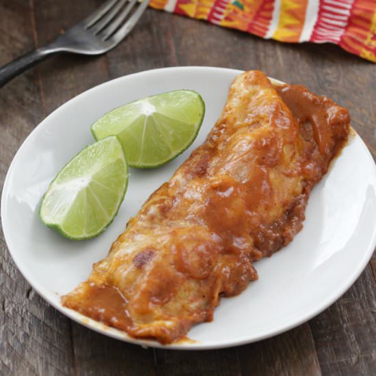 Stovetop Chicken Enchiladas