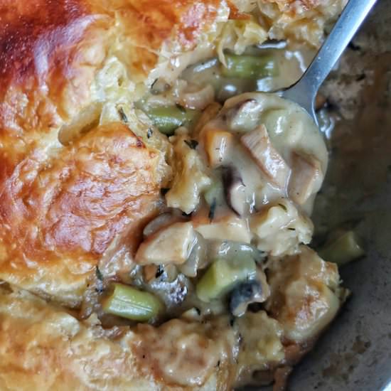 vegan mushroom pot pie