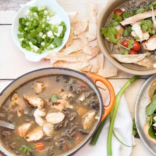 Grilled Chicken Tortilla Soup
