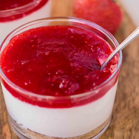 Healthy No Bake Cheesecake Cups