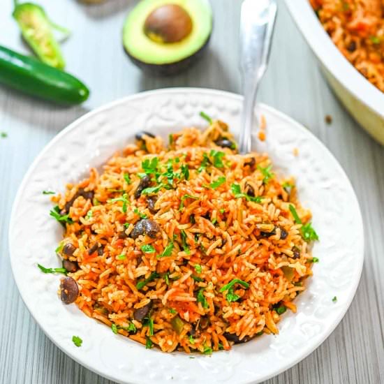 Baked Rice and Beans