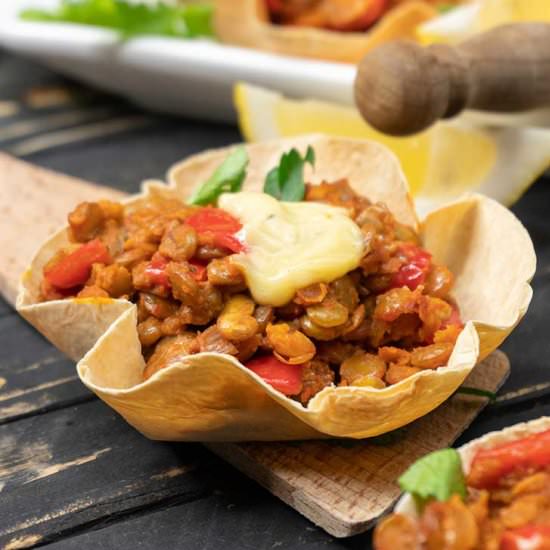 Veggie Taco Cups