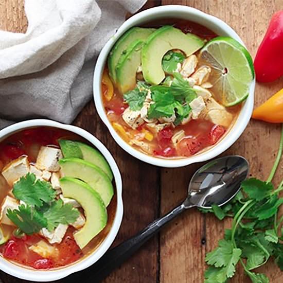 Asian Chicken Tortilla Soup