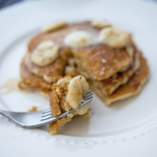 Oatmeal Banana Pancakes