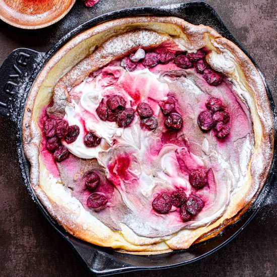 Skillet Dutch Baby + Greek Yoghurt