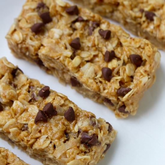Chewy Peanut Butter Granola Bars