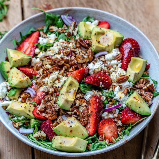Strawberry Avocado Salad With Feta