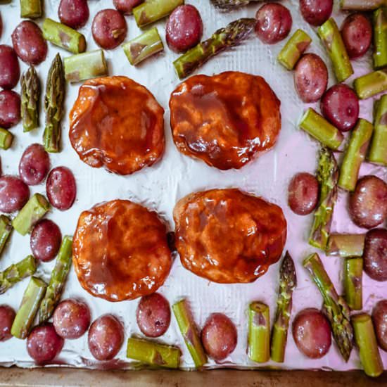 Turkey Meatloaf with Roasted Veggie
