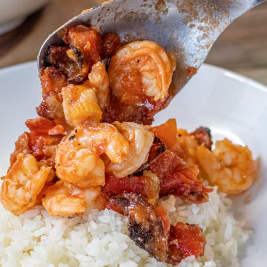 Shrimp and Bacon Stew