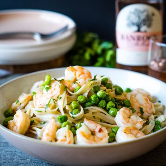 Aglio & Olio Shrimp Fettuccine