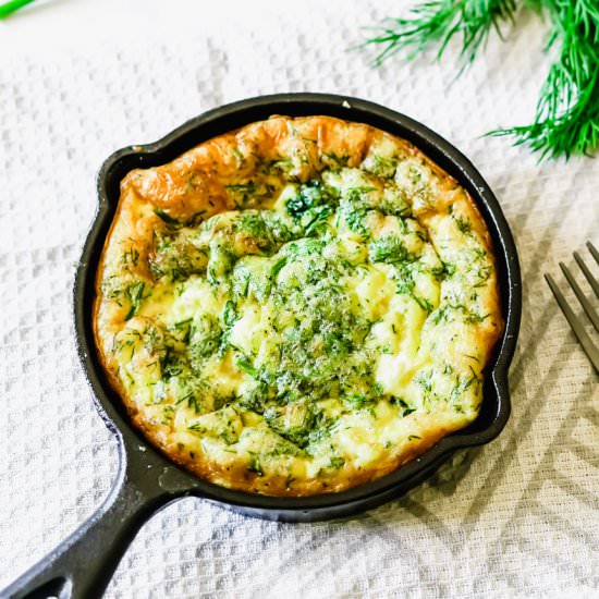 Spinach Feta & Dill Frittata