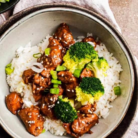 traditional teriyaki chicken!