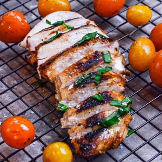 grilled balsamic chicken!