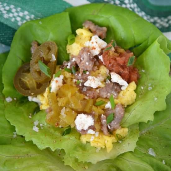 Low Carb Homemade Breakfast Tacos