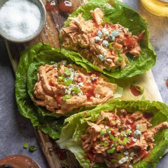 Buffalo Chicken Lettuce Wraps