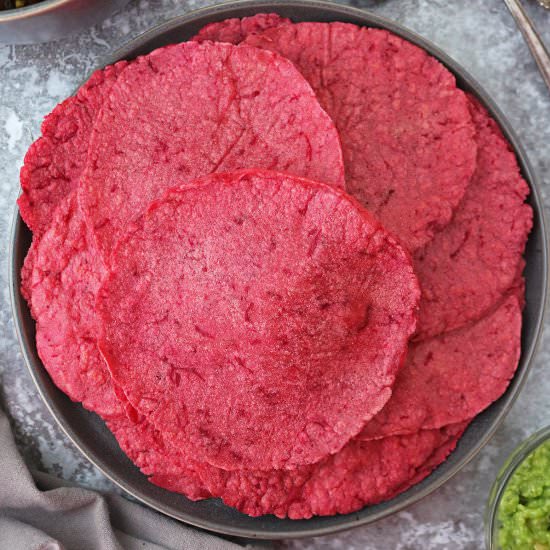 Easy Beet Tortillas
