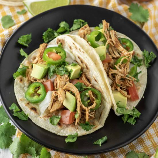 Instant Pot Chicken Tacos