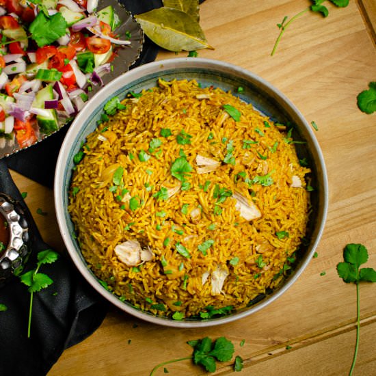 Pressure cooker Chicken Biryani