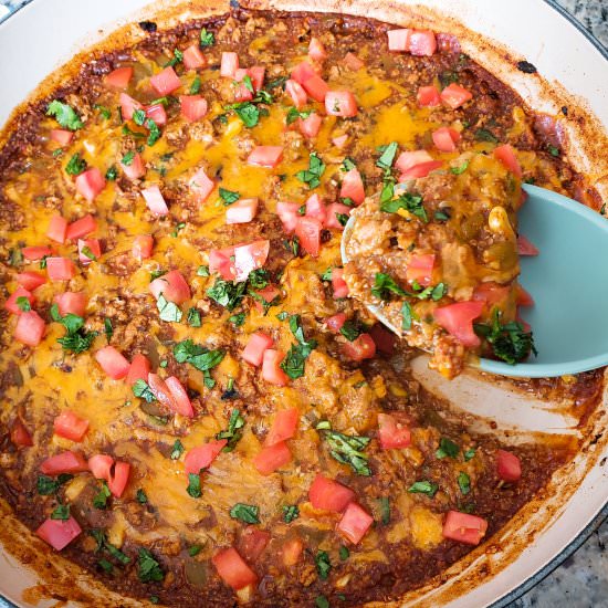 One Pot Quinoa Enchilada Casserole