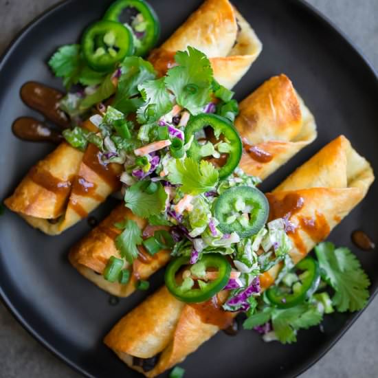 BBQ Black Bean Taquitos