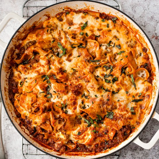 One Pan Easy Lasagna