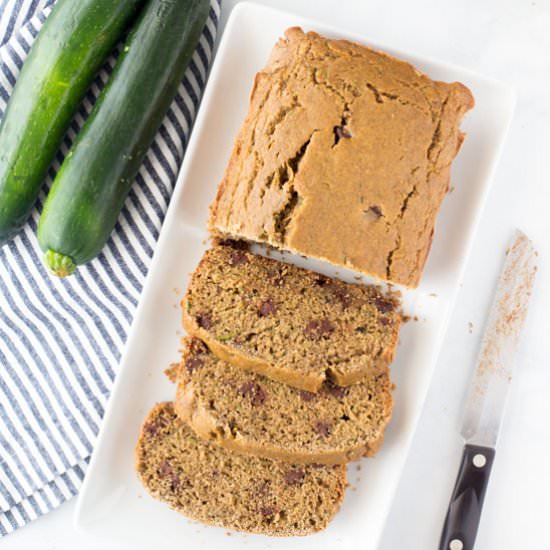 Oat Flour Zucchini Bread