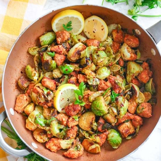 Garlic Butter Chicken Bites w/Lemon